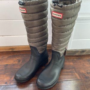 Hunter Original Tall Quilted Leg Insulated Winter Waterproof Wellington Boots